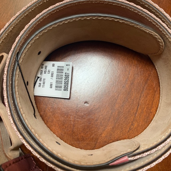 GUCCI Leather with canvas Belt.  Size 80-32 - Picture 7 of 13